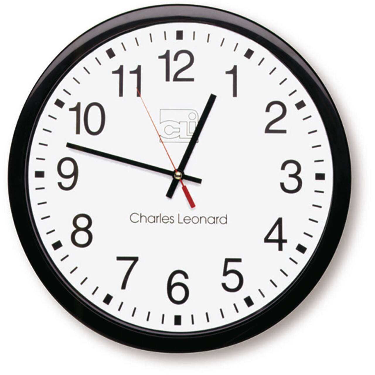 14&#x22; Thinline Quartz Wall Clock With 12&#x22; Dial